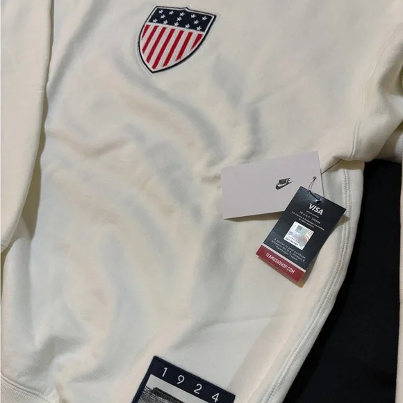 Nike Men's White USA Shield Sweater